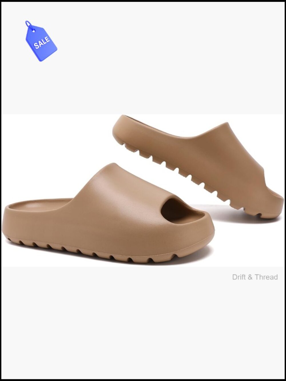 Unisex Cloud Slides, EVA Recovery Slippers with Thick Platform Sole, Indoor